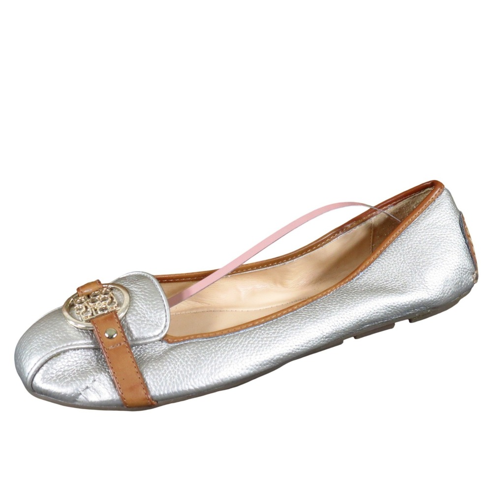 Liz Claiborne Iris Women Driving Moccasin Size 11 Casual Comfort Silver Metallic